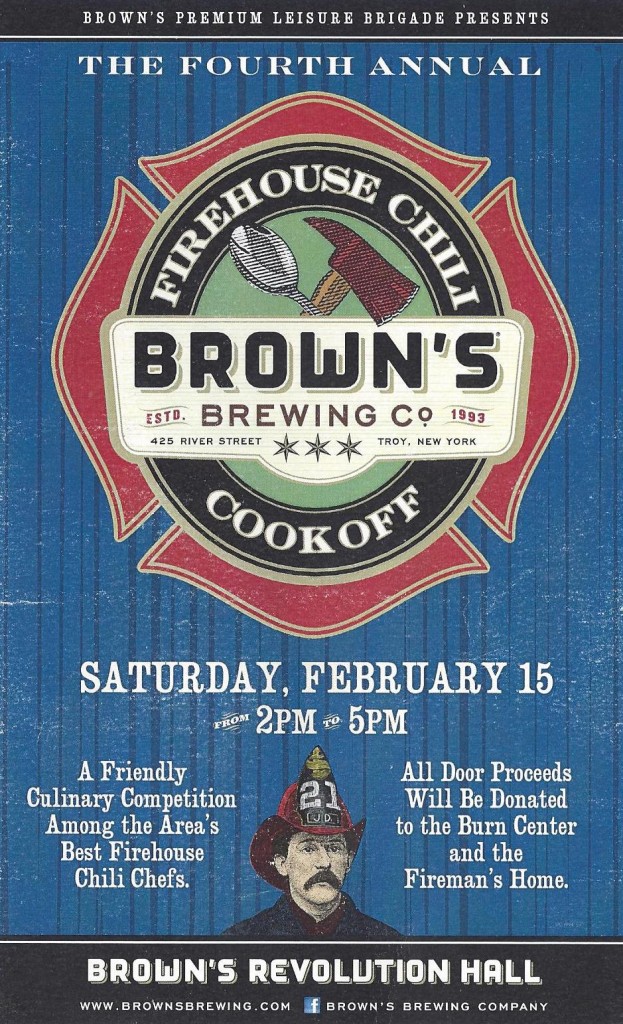 Brown's Brewing Co. to Host Fourth Annual Firehouse Chili Cookoff